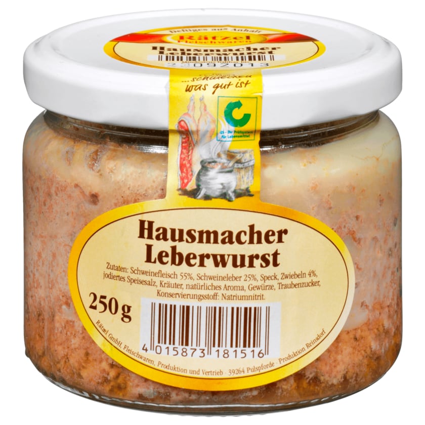 Rätzel Hausmacher Leberwurst 240g